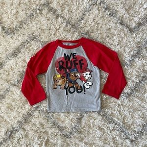 NICKELODEON PAW PATROL VALENTINES DAY LONG SLEEVE SHIRT